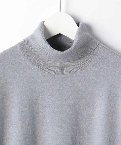 green label relaxing（グリーンレーベルリラクシング）の「＜green label relaxing＞120s 天竺 タートルネック ニット（ニット/セーター・メンズ・ブラック/グレー/ベージュ/ホワイト・XL/M/S/L）」の16枚目の写真