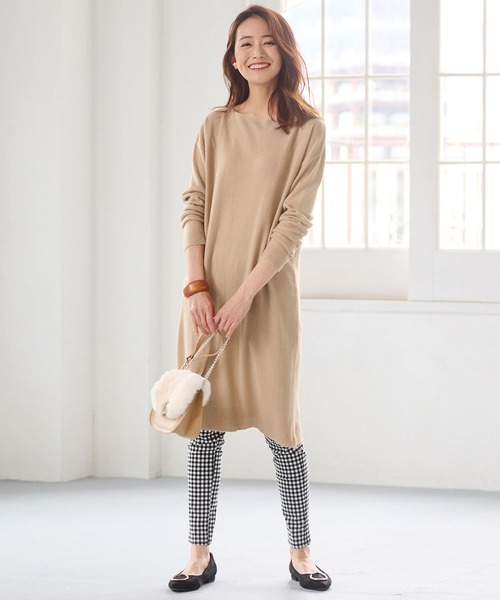 おうちで洗える ニットチュニックワンピース ワンピース Ranan ラナン のファッション通販 Zozotown