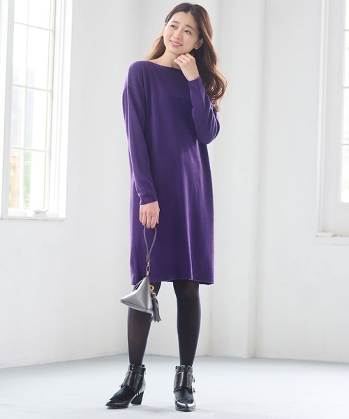 おうちで洗える ニットチュニックワンピース ワンピース Ranan ラナン のファッション通販 Zozotown