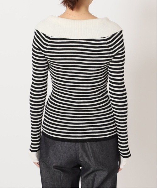 IENA(イエナ)の「ファインウール ショールカラーリブプルオーバー◆(ニット/セーター・レディース・ブラック/ネイビー・FREE)」の20枚目の写真