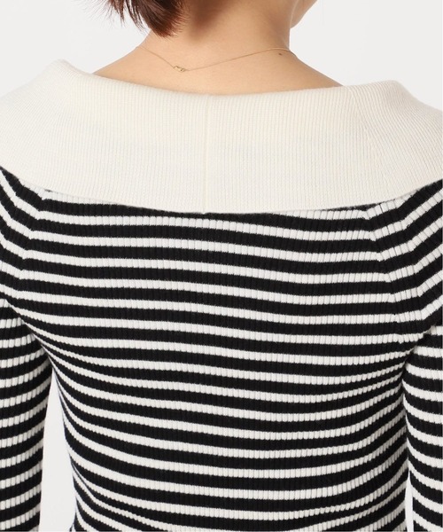 IENA(イエナ)の「ファインウール ショールカラーリブプルオーバー◆(ニット/セーター・レディース・ブラック/ネイビー・FREE)」の14枚目の写真