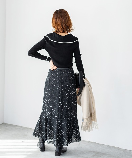 IENA（イエナ）の「ファインウール ショールカラーリブプルオーバー