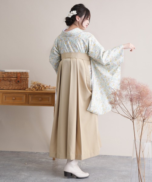 utatane(ウタタネ)の「袴セット 国産生地(着物・レディース・ホワイト・LL/M/L)」の4枚目の写真
