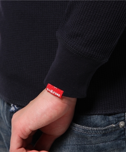 OUTLET(アウトレット)の「【WHO'S WHO gallery】EMワッフルTEE(Tシャツ/カットソー・メンズ・ネイビー・MEDIUM)」の6枚目の写真