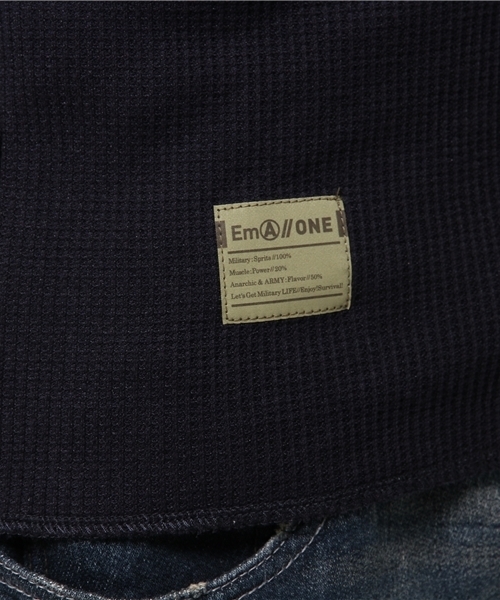 OUTLET(アウトレット)の「【WHO'S WHO gallery】EMワッフルTEE(Tシャツ/カットソー・メンズ・ネイビー・MEDIUM)」の7枚目の写真