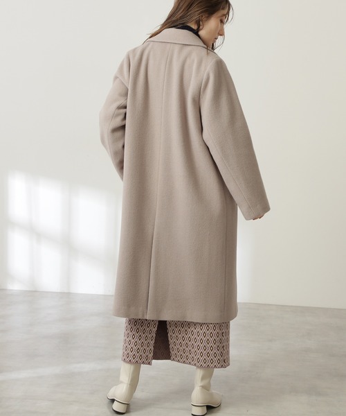 N.（N. Natural Beauty Basic）（エヌエヌナチュラルビューティーベーシック）の「【S Size Line】◆アンゴラビーバーチェスターコート（チェスターコート・レディース・ブラック/グレー/チャコールグレー/モカ/レンガ・SMALL/MEDIUM）」の11枚目の写真