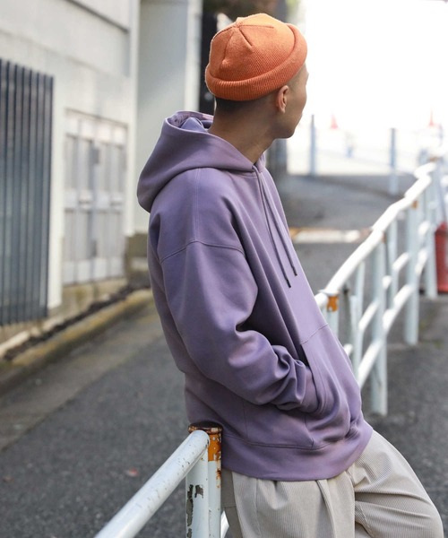 BACK NUMBER（バックナンバー）の「【BACK NUMBER】ビッグシルエットポンチパーカー（パーカー・メンズ・ブラック/グレー/オリーブ/ピンク/ターコイズブルー・M/L/XL）」の11枚目の写真