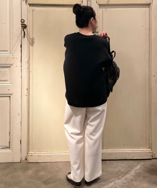 BEARDSLEY（ビアズリー）の「長時間移動の旅行等にも トラックバギーパンツ（その他パンツ・レディース・ブラック/ホワイト・1/2/0）」の18枚目の写真