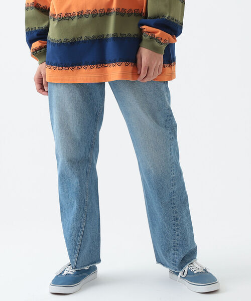 BEAMS(ビームス)の「BEAMS / スキュー カットオフ デニム パンツ(デニムパンツ・メンズ・ホワイト/インディゴブルー・SMALL/MEDIUM/LARGE/X-LARGE)」の12枚目の写真
