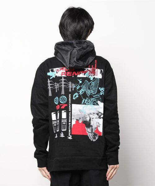 staple(ステイプル)の「【STAPLE】スウェットプルパーカー(パーカー・メンズ・カモフラージュ/グレー/ブラック系その他/ブラック/ブラック系その他2・2XL/L/M/XL)」の6枚目の写真