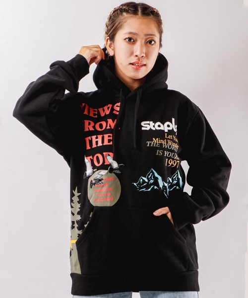 staple(ステイプル)の「【STAPLE】スウェットプルパーカー(パーカー・メンズ・カモフラージュ/グレー/ブラック系その他/ブラック/ブラック系その他2・2XL/L/M/XL)」の3枚目の写真