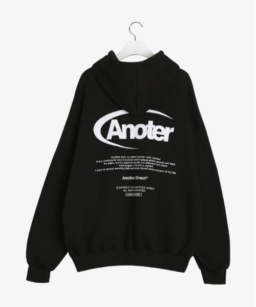 SONA(ソナ)の「SONYUNARA ANOTERバックプリントルーズフィットフーディ(パーカー・レディース・スカイブルー/ブラック/パープル/アイボリー・FREE)」の3枚目の写真