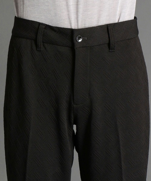 HIDEAWAYS NICOLE（ハイダウェイニコル）の「ブリスタージャカードパンツ（スラックス・メンズ・ブラック/ネイビー・LARGE/X-LARGE/SMALL/MEDIUM）」の7枚目の写真