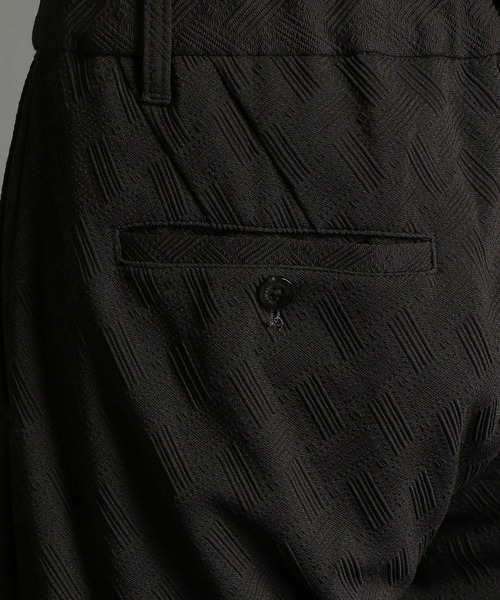 HIDEAWAYS NICOLE（ハイダウェイニコル）の「ブリスタージャカードパンツ（スラックス・メンズ・ブラック/ネイビー・LARGE/X-LARGE/SMALL/MEDIUM）」の9枚目の写真