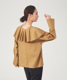 qualite | 【2way】コットンローンラッフルブラウス(シャツ/ブラウス)