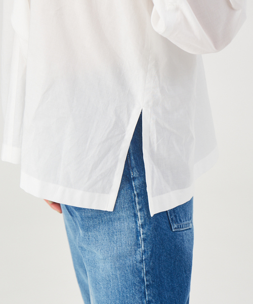 qualite（カリテ）の「【2way】コットンローンラッフルブラウス（シャツ/ブラウス・レディース・オフホワイト/キャメル/ブラック・フリー）」の20枚目の写真