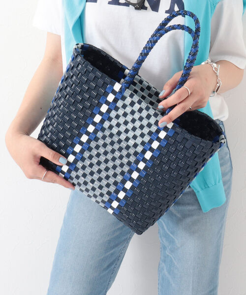 SANRAMI（サンラミ）の「【SANRAMI/サンラミ】 別注メルカドトートバッグ（トートバッグ・レディース・グリーン/ホワイト/ネイビー/ピンク・FREE）」の4枚目の写真