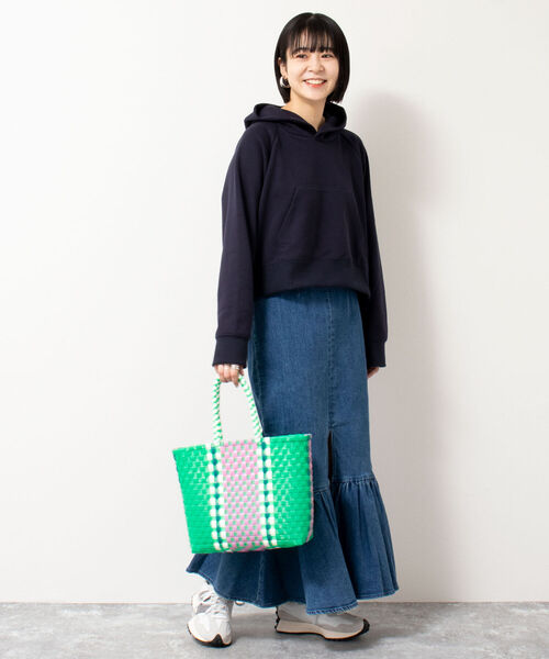 SANRAMI（サンラミ）の「【SANRAMI/サンラミ】 別注メルカドトートバッグ（トートバッグ・レディース・グリーン/ホワイト/ネイビー/ピンク・FREE）」の14枚目の写真