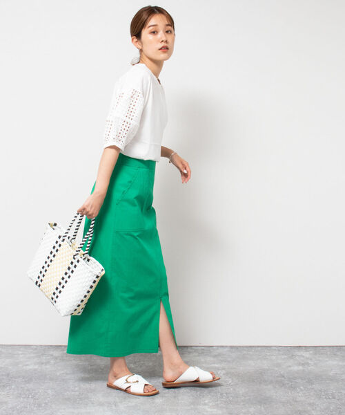 SANRAMI（サンラミ）の「【SANRAMI/サンラミ】 別注メルカドトートバッグ（トートバッグ・レディース・グリーン/ホワイト/ネイビー/ピンク・FREE）」の17枚目の写真