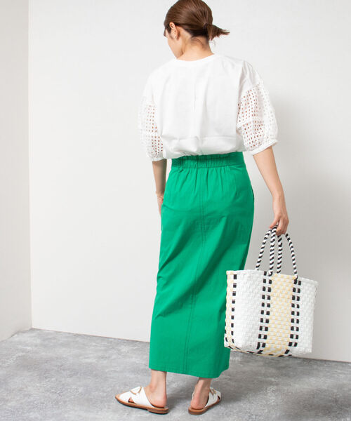 SANRAMI（サンラミ）の「【SANRAMI/サンラミ】 別注メルカドトートバッグ（トートバッグ・レディース・グリーン/ホワイト/ネイビー/ピンク・FREE）」の18枚目の写真