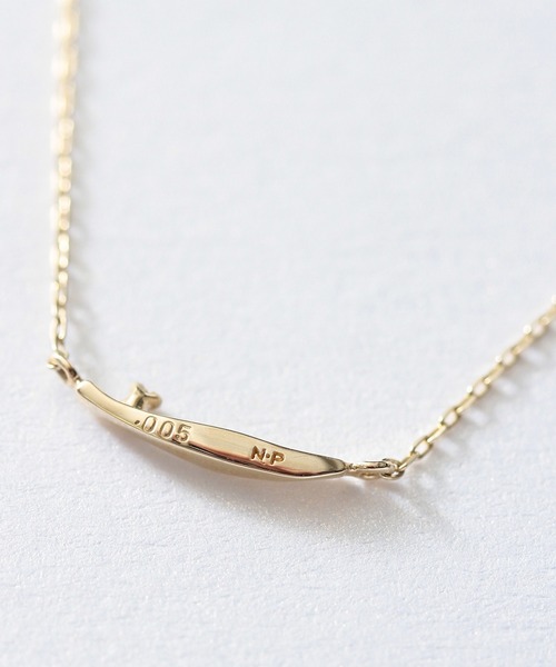 【NOIR DE POUPEE】K10ウェーブネックレス/雲 NOIR DE POUPEE】K10ウェーブネックレス/雲