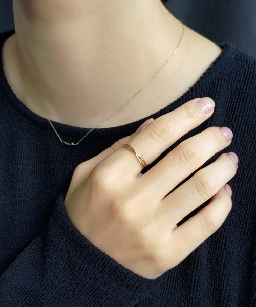 【NOIR DE POUPEE】K10ウェーブネックレス/雲 NOIR DE POUPEE】K10ウェーブネックレス/雲 IMG_7057-3.jpg