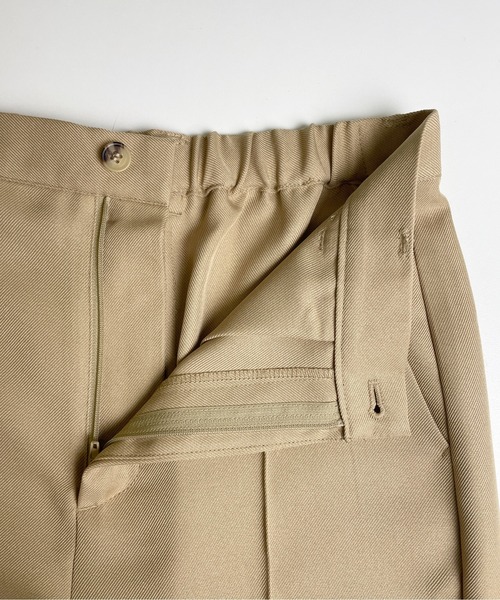 StyleSea（スタイルシー）の「センタータックストレートパンツ（スラックス・レディース・ベージュ/パープル/ライム/グレイッシュベージュ/ライトアッシュグレー/コーラルピンク・MEDIUM）」の8枚目の写真