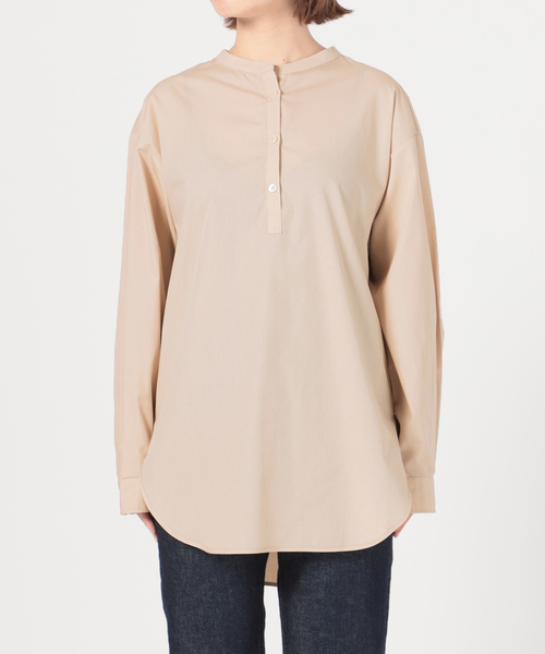 SLOBE IENA（スローブイエナ）の「《追加》ブロードギャザーノーカラーブラウス◆（シャツ/ブラウス・レディース・ホワイト/ベージュ/サックスブルー・FREE）」の18枚目の写真