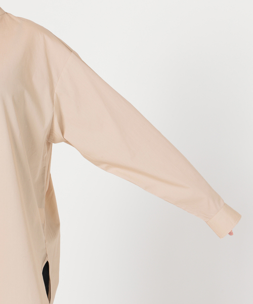 SLOBE IENA（スローブイエナ）の「《追加》ブロードギャザーノーカラーブラウス◆（シャツ/ブラウス・レディース・ホワイト/ベージュ/サックスブルー・FREE）」の12枚目の写真