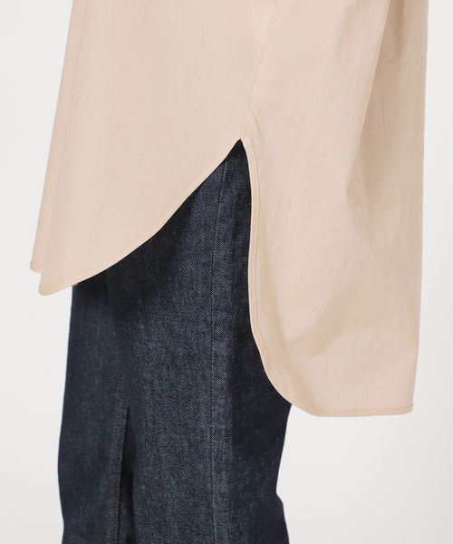 SLOBE IENA（スローブイエナ）の「《追加》ブロードギャザーノーカラーブラウス◆（シャツ/ブラウス・レディース・ホワイト/ベージュ/サックスブルー・FREE）」の10枚目の写真