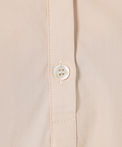 SLOBE IENA（スローブイエナ）の「《追加》ブロードギャザーノーカラーブラウス◆（シャツ/ブラウス・レディース・ホワイト/ベージュ/サックスブルー・FREE）」の9枚目の写真