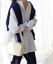 SLOBE IENA | ブロードギャザーノーカラーブラウス【手洗い可能】◆(シャツ/ブラウス)