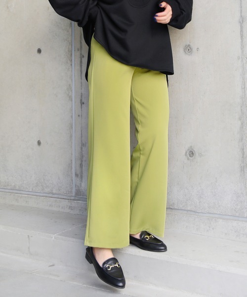 Bou Jeloud（ブージュルード）の「【WEB限定】イージーカラーパンツ（その他パンツ・レディース・ブラック/ベージュ/レッド/オリーブ/ピンク/ターコイズブルー/オレンジ/グリーン/パープル・FREE）」の3枚目の写真