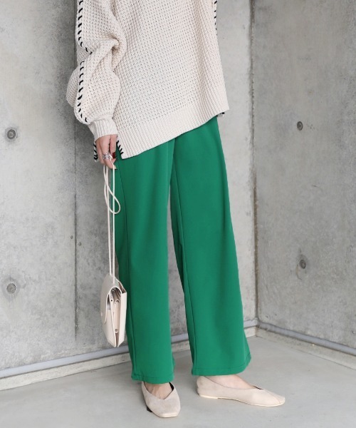 Bou Jeloud（ブージュルード）の「【WEB限定】イージーカラーパンツ（その他パンツ・レディース・ブラック/ベージュ/レッド/オリーブ/ピンク/ターコイズブルー/オレンジ/グリーン/パープル・FREE）」の4枚目の写真