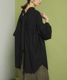 KBF | ボリュームスリーブボウタイ2WAYブラウス(シャツ/ブラウス)