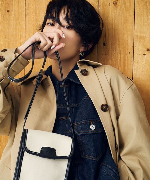 OPAQUE.CLIP（オペークドットクリップ）の「◆アソートフラップミニショルダー（ショルダーバッグ・レディース・オフホワイト/キャメル/ブラック系・00）」の5枚目の写真