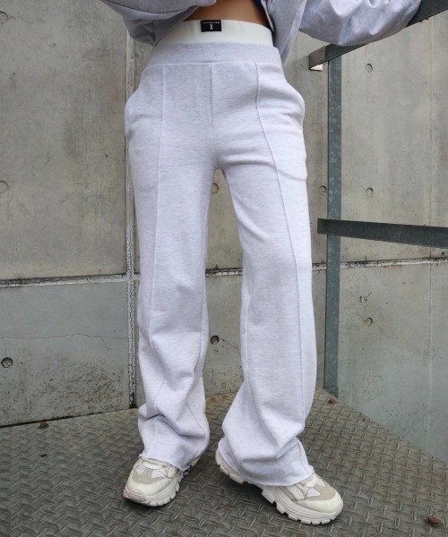 FIG&VIPER（フィグアンドバイパー）の「ダブルウエストスウェットPT（スウェットパンツ・レディース・ブラック/ベージュ/グレー・FREE）」の3枚目の写真
