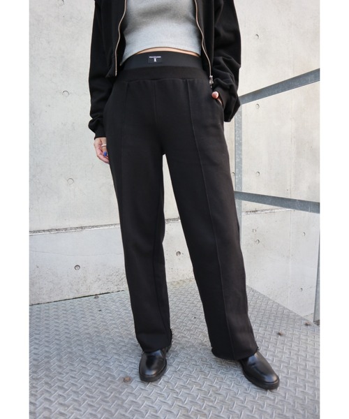 FIG&VIPER（フィグアンドバイパー）の「ダブルウエストスウェットPT（スウェットパンツ・レディース・ブラック/ベージュ/グレー・FREE）」の2枚目の写真