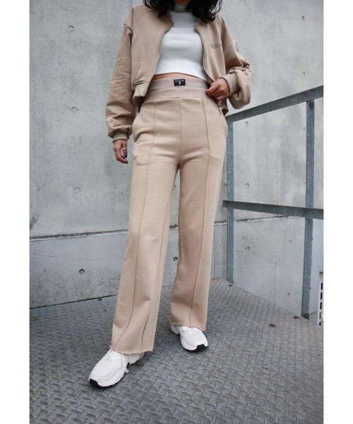 FIG&VIPER（フィグアンドバイパー）の「ダブルウエストスウェットPT（スウェットパンツ・レディース・ブラック/ベージュ/グレー・FREE）」の18枚目の写真