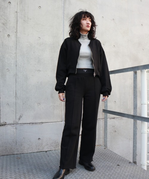 FIG&VIPER（フィグアンドバイパー）の「ダブルウエストスウェットPT（スウェットパンツ・レディース・ブラック/ベージュ/グレー・FREE）」の20枚目の写真