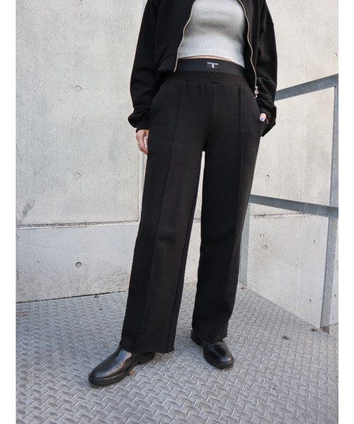 FIG&VIPER（フィグアンドバイパー）の「ダブルウエストスウェットPT（スウェットパンツ・レディース・ブラック/ベージュ/グレー・FREE）」の22枚目の写真