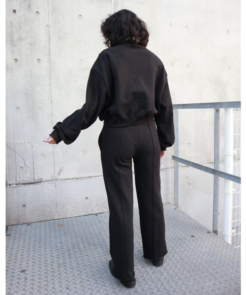 FIG&VIPER（フィグアンドバイパー）の「ダブルウエストスウェットPT（スウェットパンツ・レディース・ブラック/ベージュ/グレー・FREE）」の5枚目の写真