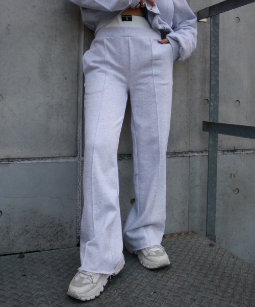 FIG&VIPER（フィグアンドバイパー）の「ダブルウエストスウェットPT（スウェットパンツ・レディース・ブラック/ベージュ/グレー・FREE）」の6枚目の写真