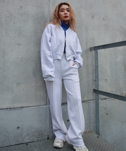 FIG&VIPER（フィグアンドバイパー）の「ダブルウエストスウェットPT（スウェットパンツ・レディース・ブラック/ベージュ/グレー・FREE）」の8枚目の写真