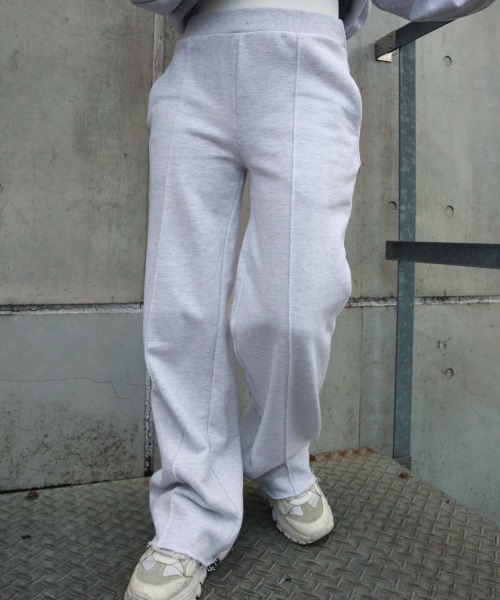 FIG&VIPER（フィグアンドバイパー）の「ダブルウエストスウェットPT（スウェットパンツ・レディース・ブラック/ベージュ/グレー・FREE）」の9枚目の写真