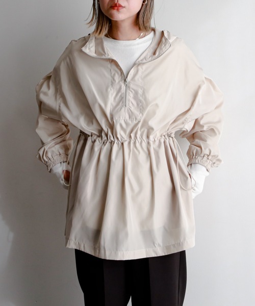 feepur(フェピュール)の「アノラックパーカー(その他アウター・レディース・ブラック/オフホワイト/グレイッシュベージュ・MEDIUM)」の2枚目の写真