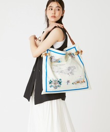 TOPKAPI | マイルドサテン スカーフ パネル柄 トートバッグ(トートバッグ)