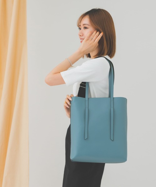 RODE SKO（ロデスコ）の「プレーントートバッグ（トートバッグ・レディース・アイボリー/ブラック/ライトブルー/オリーブ・ONE）」の8枚目の写真