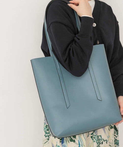 RODE SKO（ロデスコ）の「プレーントートバッグ（トートバッグ・レディース・アイボリー/ブラック/ライトブルー/オリーブ・ONE）」の22枚目の写真