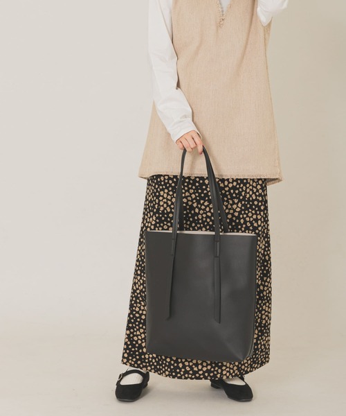 RODE SKO（ロデスコ）の「プレーントートバッグ（トートバッグ・レディース・アイボリー/ブラック/ライトブルー/オリーブ・ONE）」の3枚目の写真